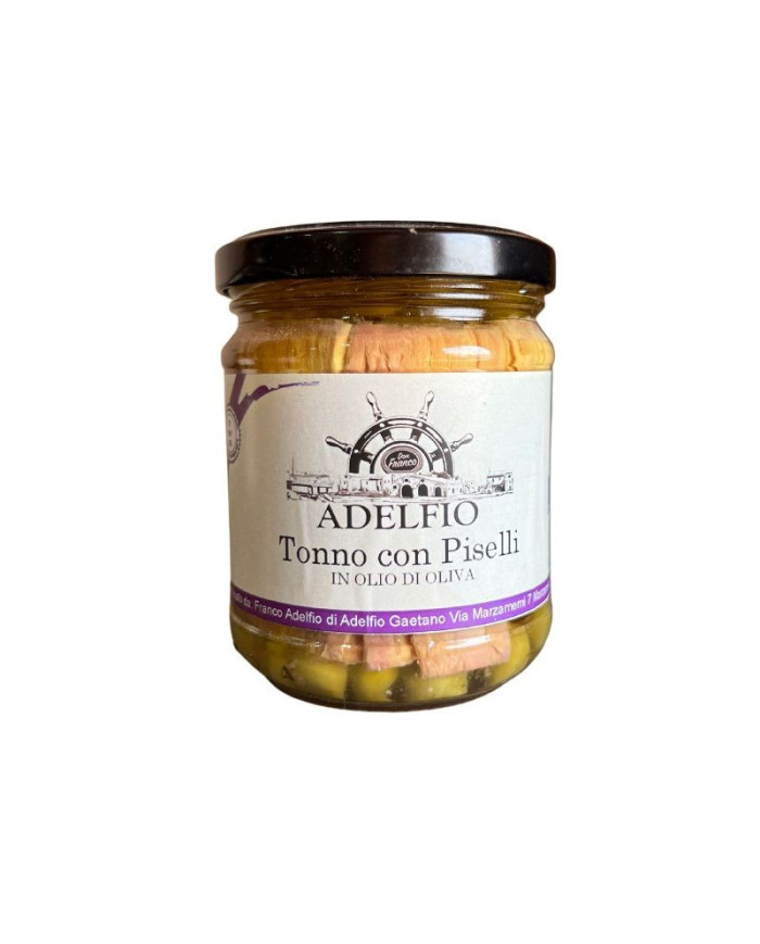 Tonno con Piselli in vaso Adelfio 200 gr