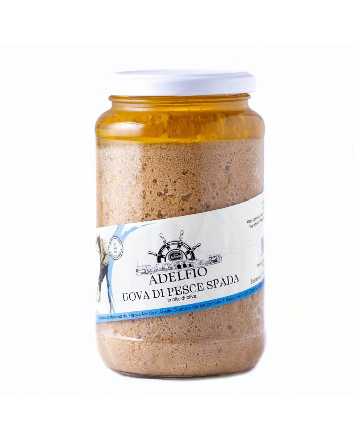 Uova di Pesce Spada all'olio d'oliva in vaso Adelfio 580 gr