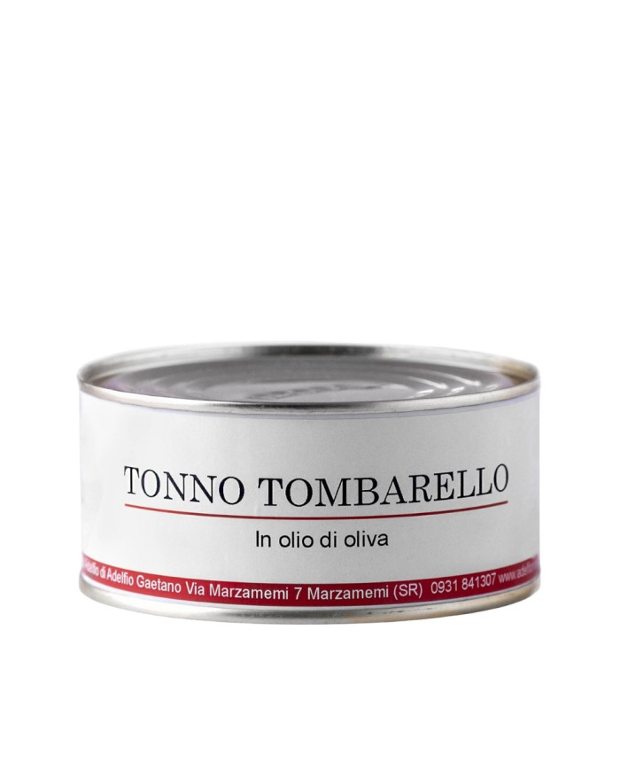 Tonno Tombarello in olio d'oliva in latta Adelfio 300 gr