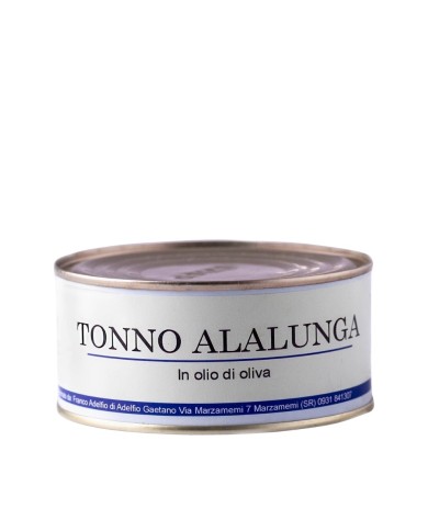 Tonno Alalunga in olio d'oliva in latta Adelfio 300 gr
