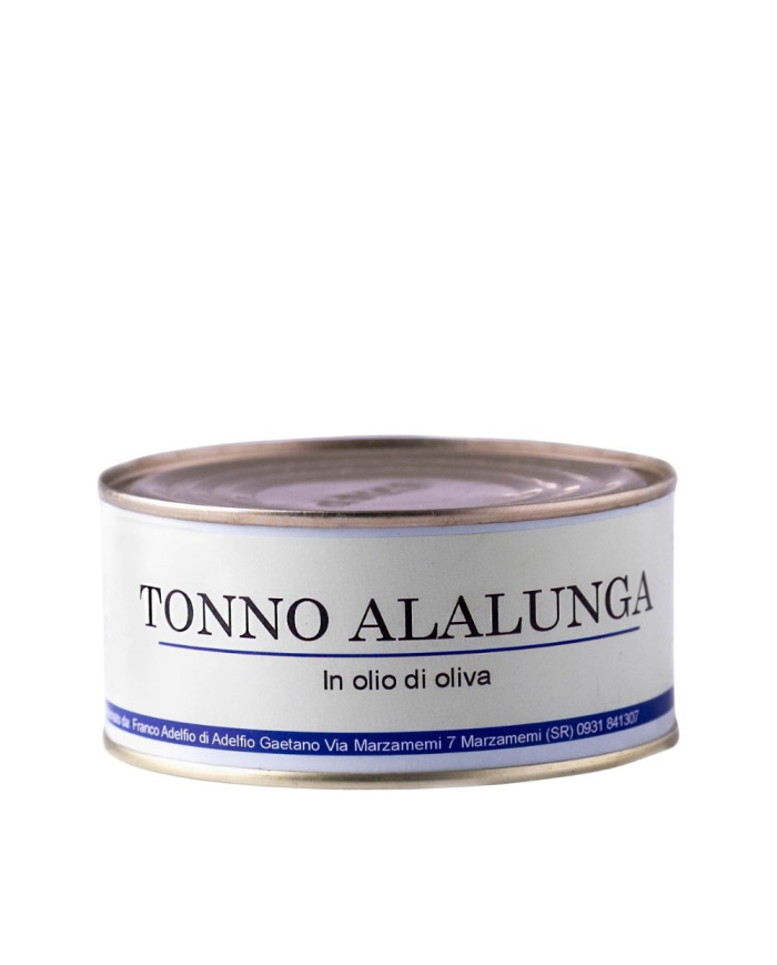 Tonno Alalunga in olio d'oliva in latta Adelfio 300 gr