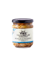 Scaglie di Sgombro con peperoncino all'olio d'oliva in vaso Adelfio 200 gr