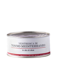 Ventresca di Tonno Mediterraneo all'olio d'oliva in latta Adelfio 300 gr