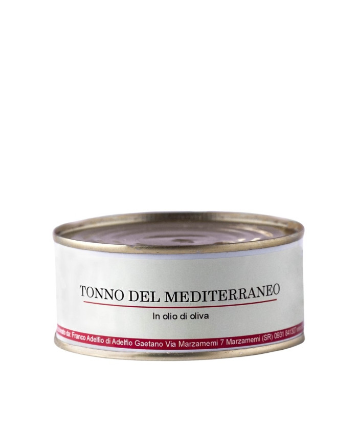 Tonno del Mediterraneo olio d'oliva in latta Adelfio 160 gr