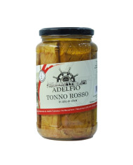 Tonno Rosso in olio d'oliva in vaso Adelfio 565 gr