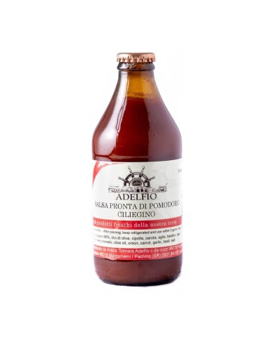 Salsa di pomodoro ciliegino siciliano Adelfio 33 cl Salsa di pomodoro ciliegino siciliano Adelfio 33 cl