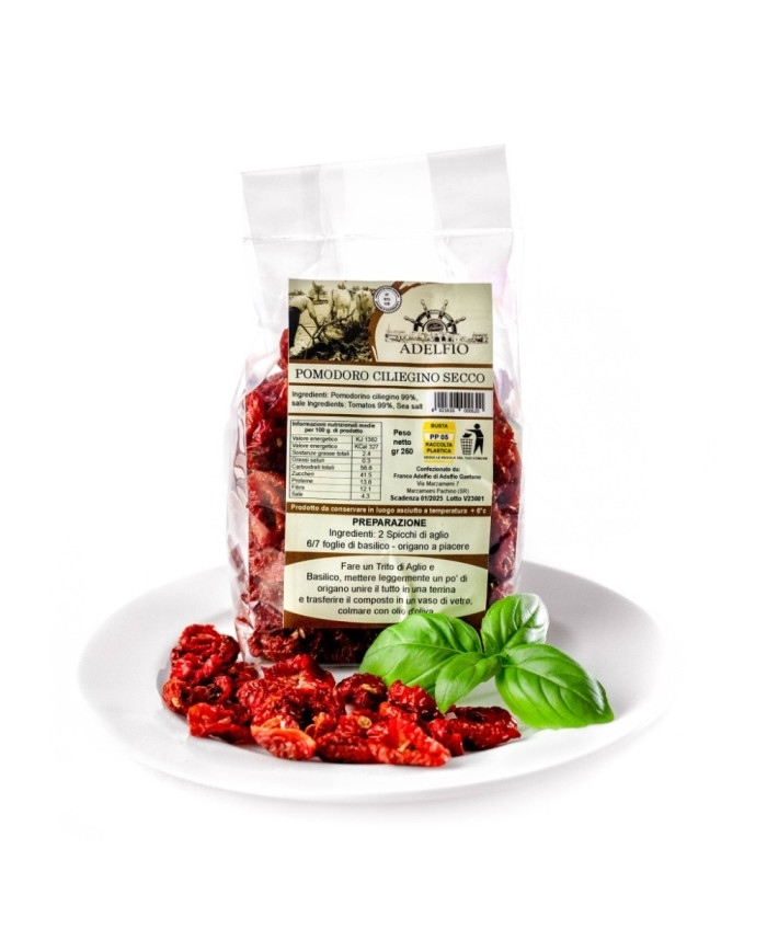 Pomodoro ciliegino secco in busta Adelfio 250 g