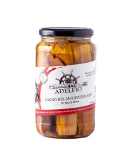 Tonno del Mediterraneo in olio d'oliva in vaso Adelfio (565 gr)
