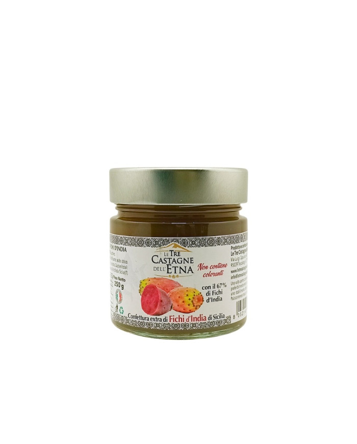 Confettura extra di fichi d'india di Sicilia Le 3 Castagne dell'Etna 250 gr