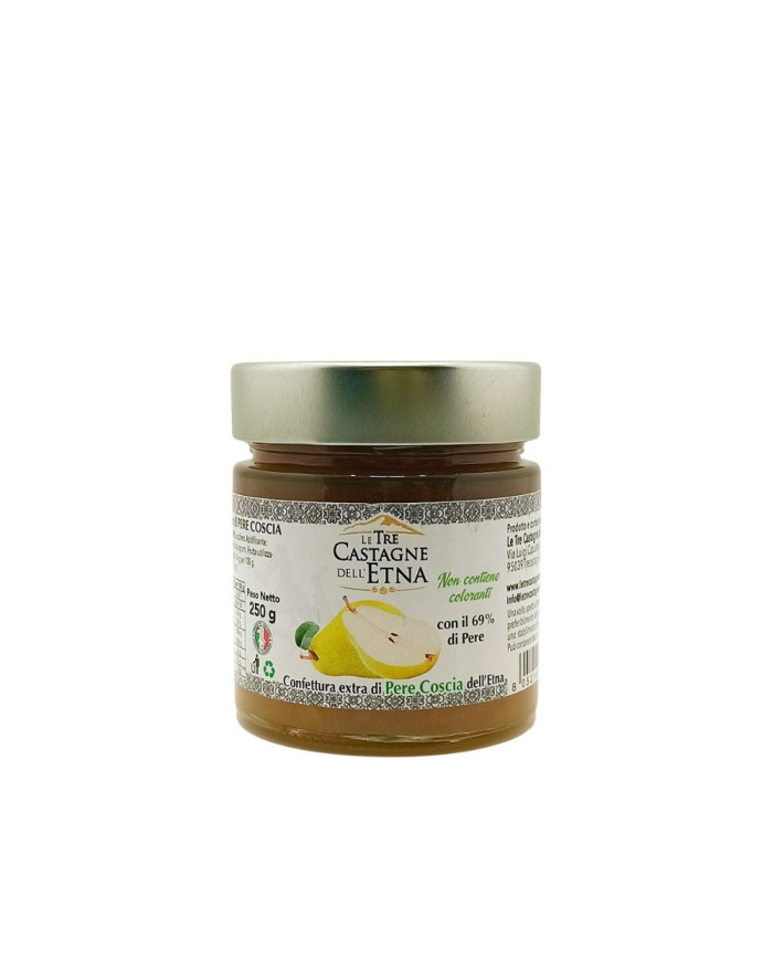 Confettura Extra di Pere Coscia di Sicilia Le 3 Castagne dell'Etna 250 g