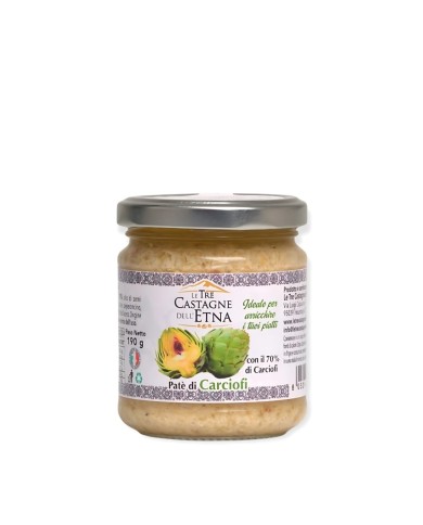 Patè di carciofi Le Tre Castagne dell'Etna 170 g Patè di carciofi Le Tre Castagne dell'Etna 170 g