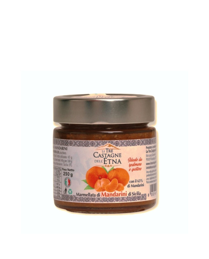 Marmellata di Mandarini di Sicilia Le 3 Castagne dell'Etna 250 g