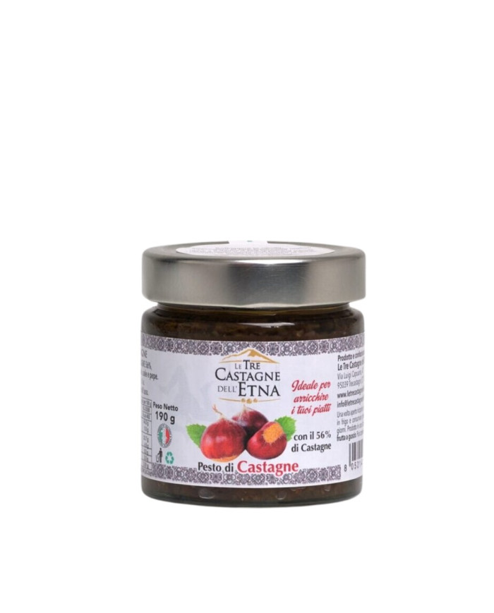 Pesto di castagne Le Tre Castagne dell'Etna 190 gr
