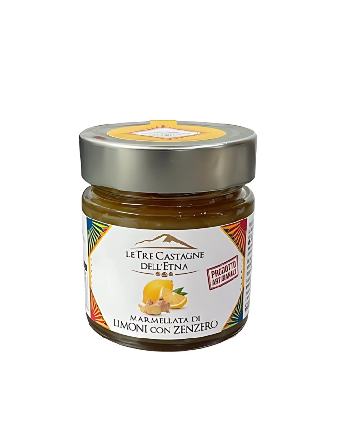 Marmellata di Limoni e Zenzero Le 3 Castagne dell'Etna 250 g
