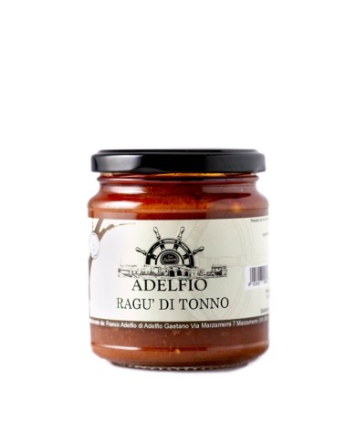 Ragù sugo pronto artigianale siciliano Tonno Adelfio 300 gr