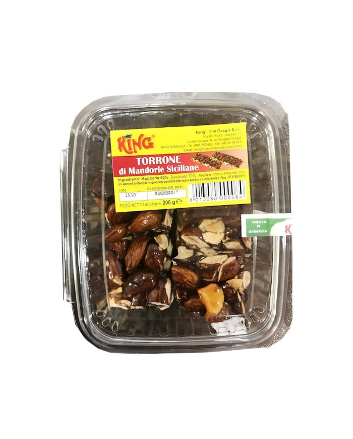 Torrone alle mandorle siciliane King 200 gr