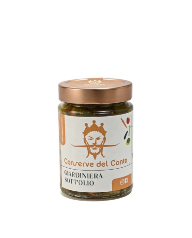 Giardiniera sott'olio Conserve siciliane del Conte 280 gr