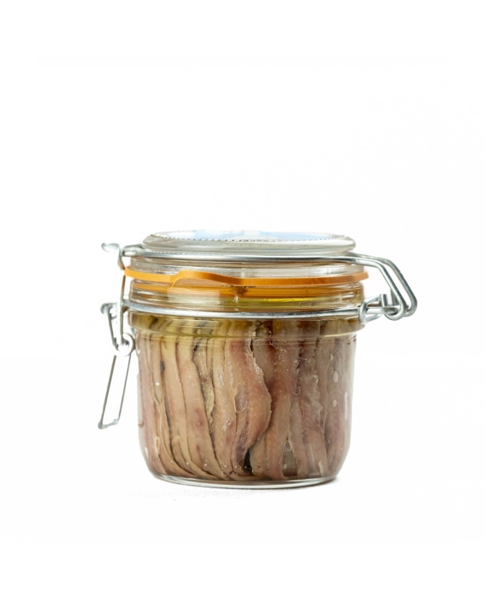 Filetti di acciughe all'olio d'oliva in vaso Adelfio (230 gr)