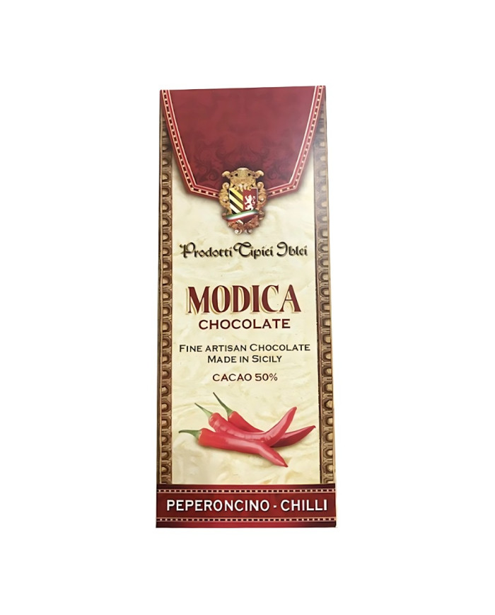 Cioccolato di Modica IGP al peperoncino (100 gr)