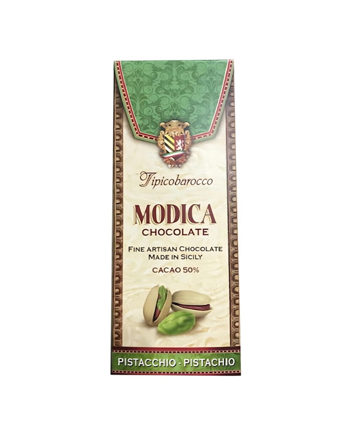 Cioccolato di Modica IGP al pistacchio (100 gr)