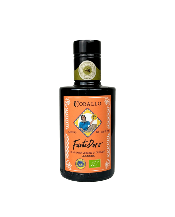 Fantedoro, olio evo blend di cultivar siciliane moresca biancolilla nocellara tonda iblea
