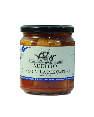 Tonno alla pescatora in vaso Adelfio (300 gr)