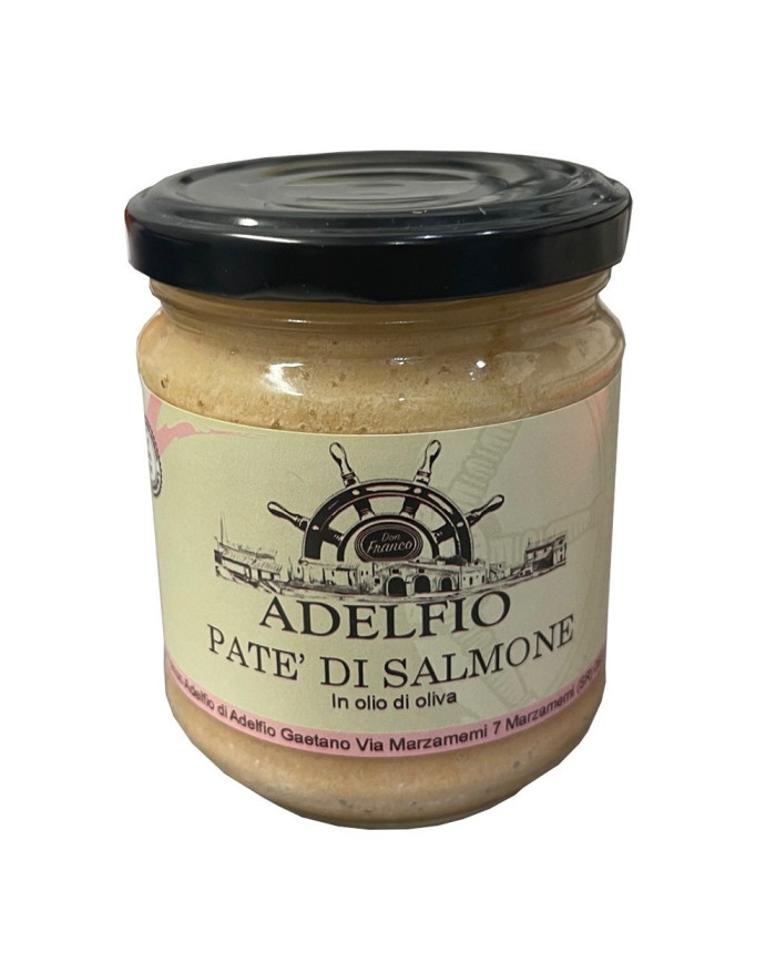 Patè di salmone in olio d'oliva in vaso Adelfio (200 gr)