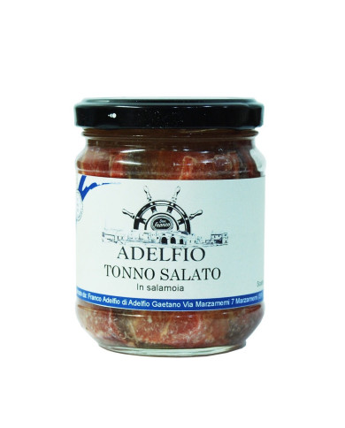 Tonno salato in salamoia in vaso Adelfio (200 gr)