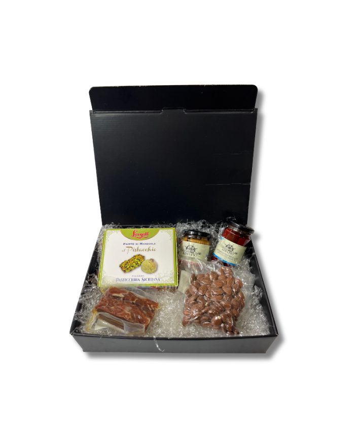 Cesta regalo Avola prodotti ittici tipici siciliani Adelfio