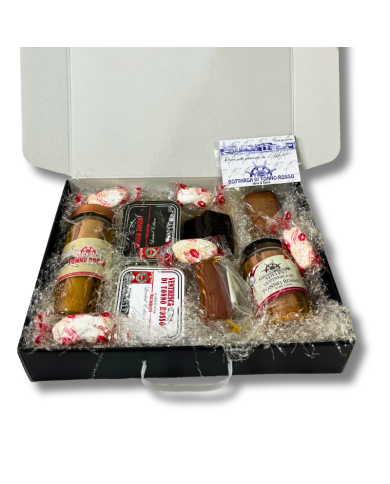 Cesta regalo Marzamemi prodotti ittici siciliani Cesta regalo Marzamemi prodotti ittici siciliani