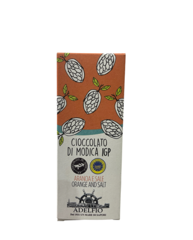Cioccolato di Modica IGP Adelfio all'arancia e sale (100 gr)