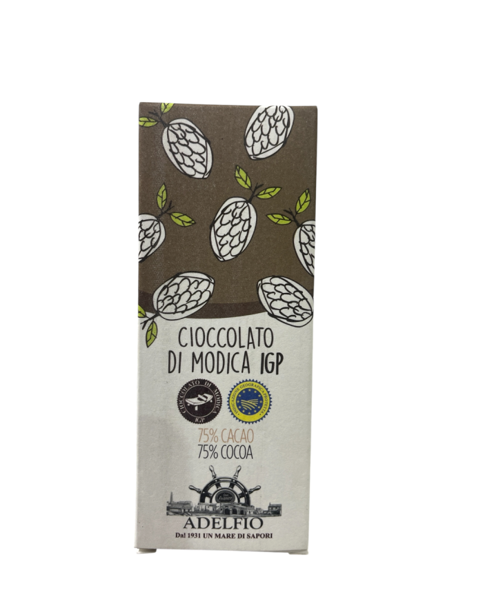 Cioccolato di Modica IGP Adelfio senza aromi 75% (100 gr)