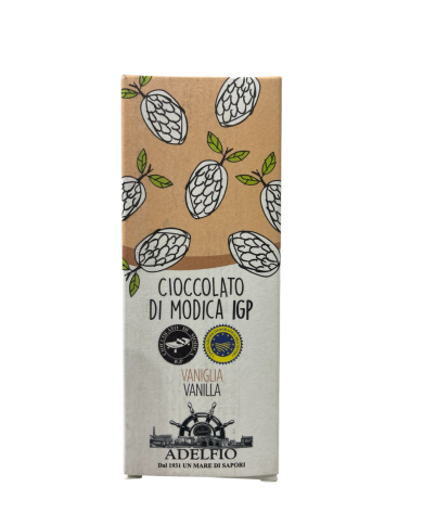 Cioccolato di Modica IGP Adelfio alla Vaniglia (100 gr)