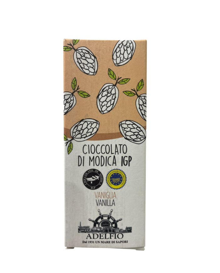 Cioccolato di Modica IGP Adelfio alla Vaniglia (100 gr)