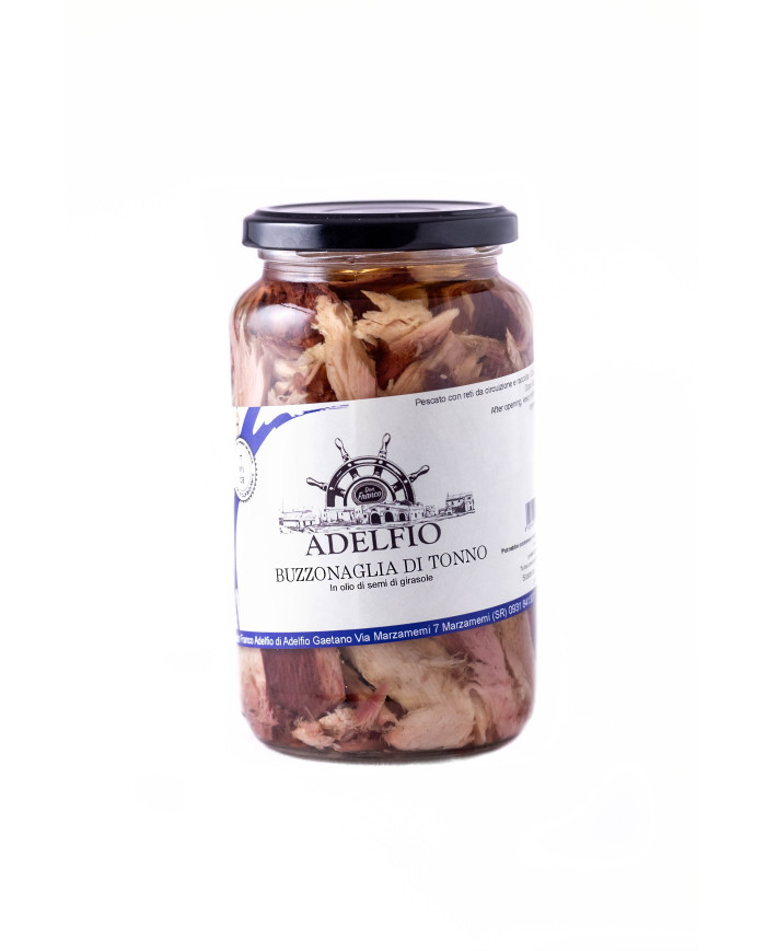 Buzzonaglia di Tonno all'olio di semi in vaso Adelfio 565 gr