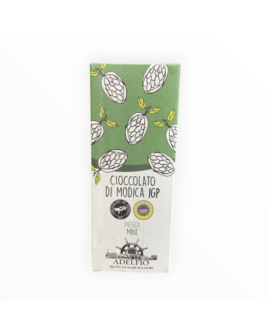 Cioccolato di Modica IGP alla menta (100 gr)