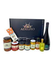 Cesta Regalo Mondello con prodotti ittici tipici siciliani Adelfio