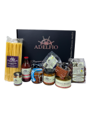 Cesta Regalo Ballarò con prodotti ittici siciliani Adelfio