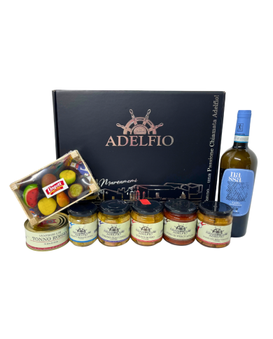 Cesta Regalo La Zisa prodotti ittici tipici siciliani Adelfio