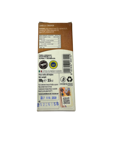 Cioccolato di Modica IGP Adelfio alla cannella (100 gr)