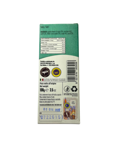 Cioccolato di Modica IGP Adelfio al sale (100 gr)