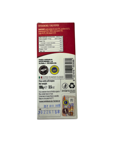 Cioccolato di Modica IGP Adelfio al peperoncino (100 gr)